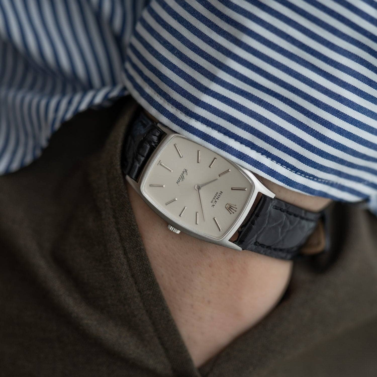 ROLEX Cellini 3807 WG Silver Dial - Arbitro