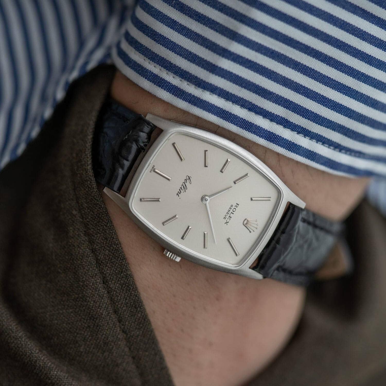 ROLEX Cellini 3807 WG Silver Dial - Arbitro