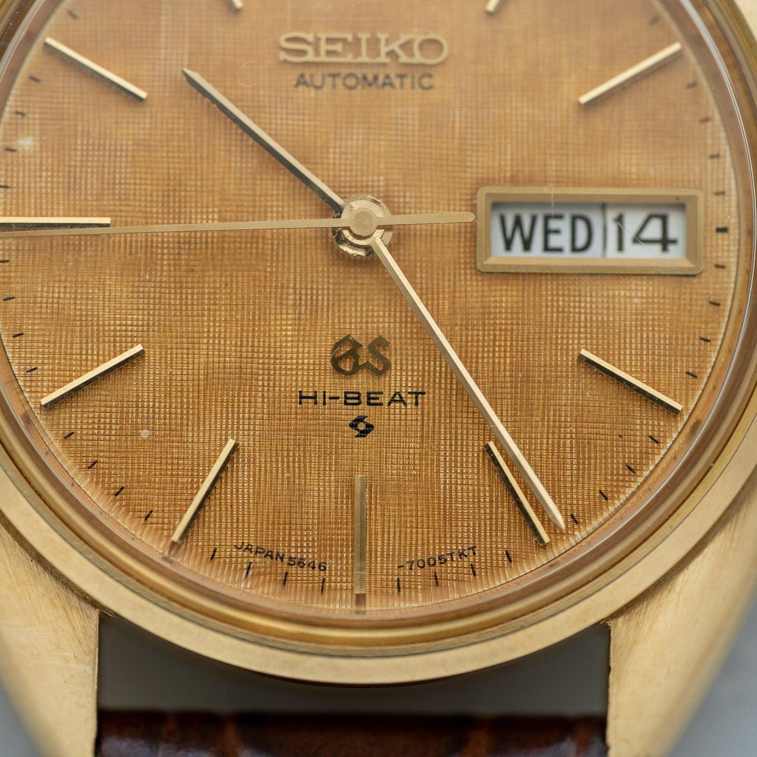 GRAND SEIKO Hi-BEAT 5646-7005 YG Patina Dial - Arbitro