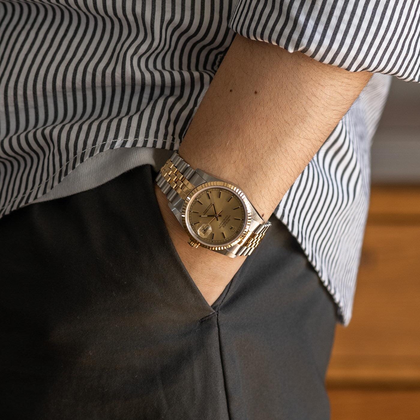 ROLEX Oyster Perpetual Datejust 16233 Champagne - Arbitro