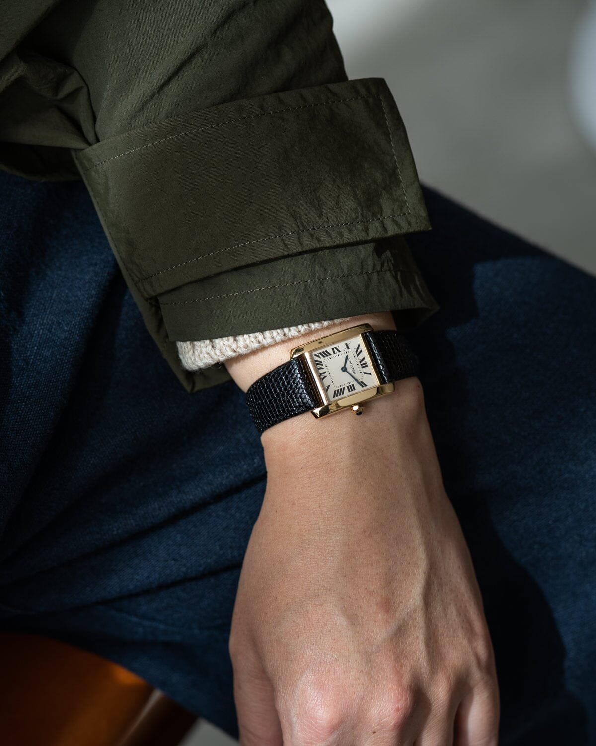 カルティエ タンクフランセーズ MM 1821 YG Watch CARTIER