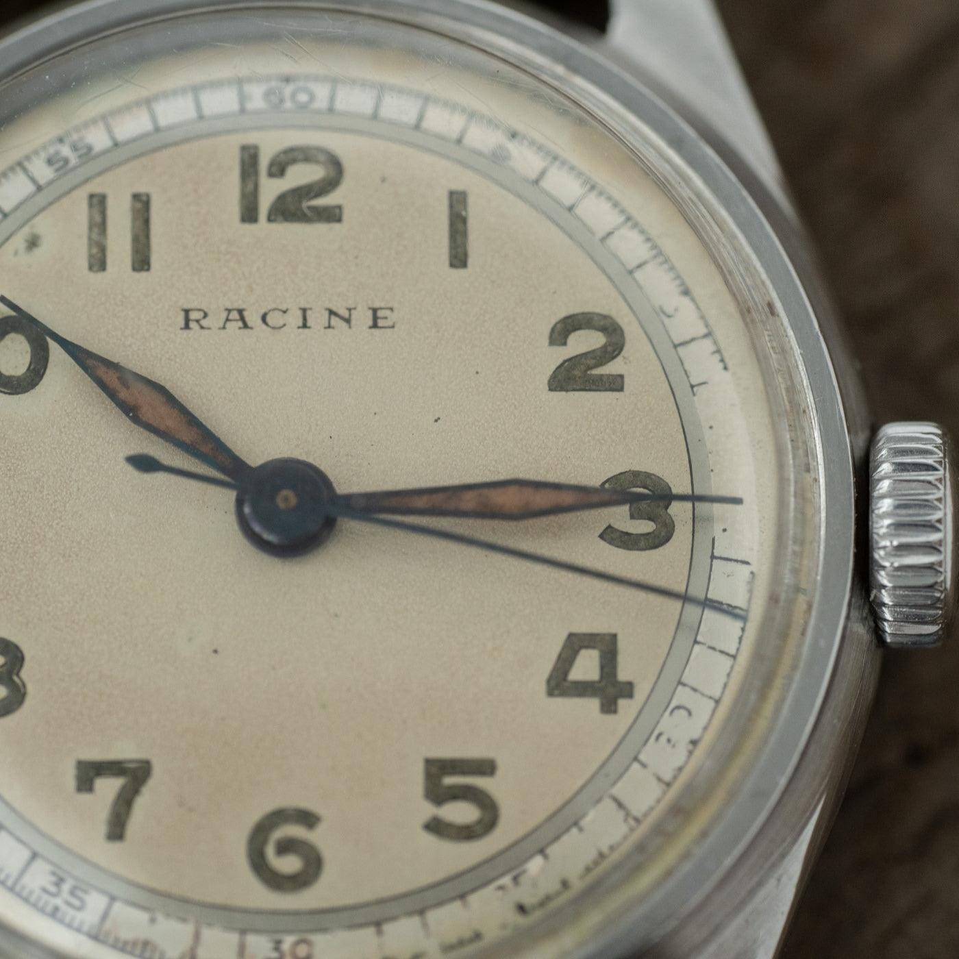 RACINE (GALLET) Military-Style Round 1940s - Arbitro