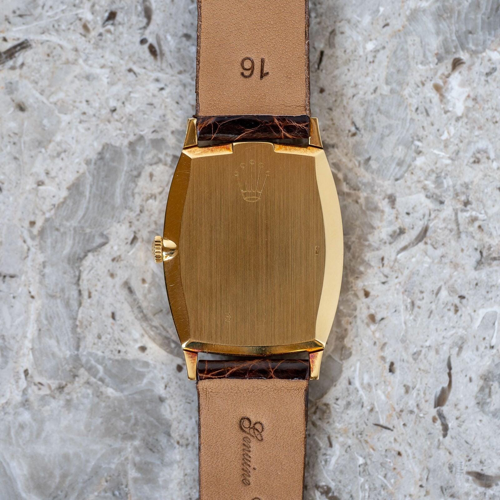 ROLEX Cellini 3807 YG Champagne Dial - Arbitro