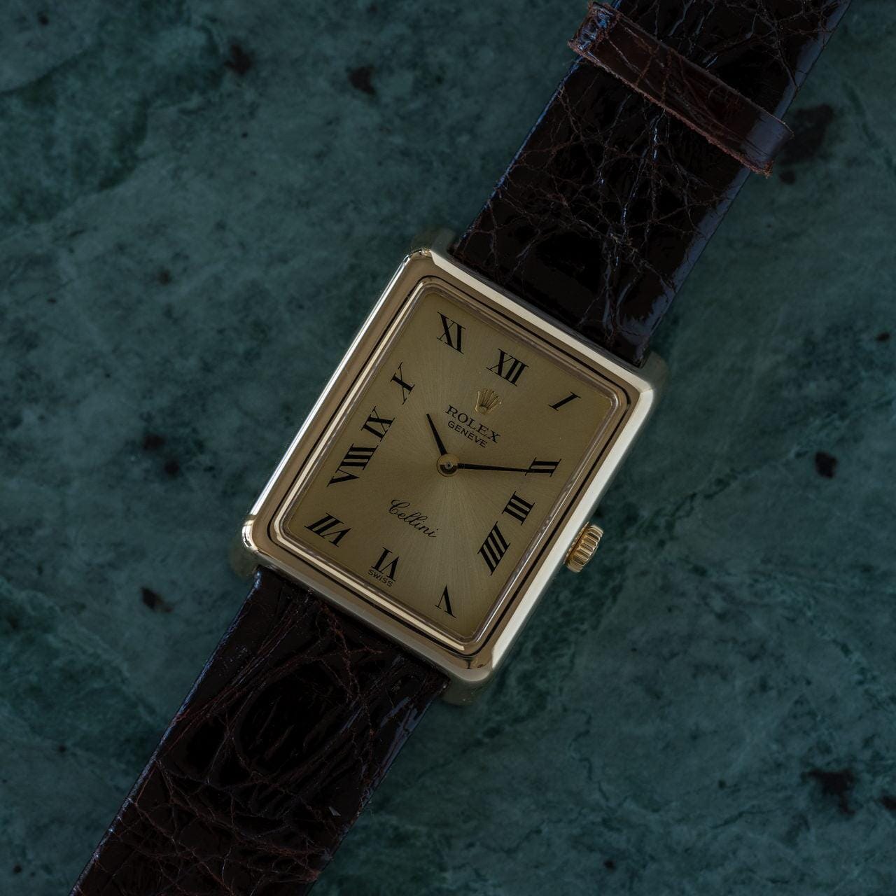ROLEX Cellini 4103 Rectangle YG 1970s - Arbitro