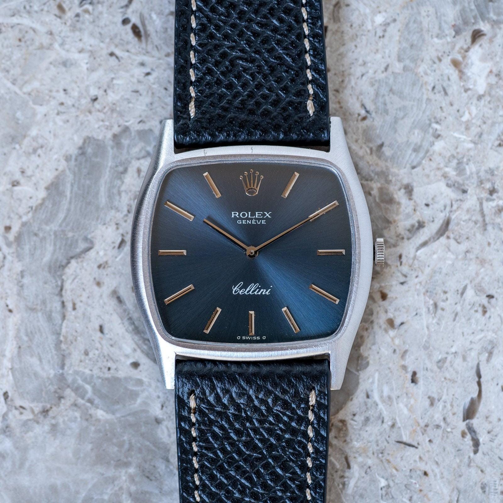 ROLEX Cellini 3805 WG Navy Dial - Arbitro