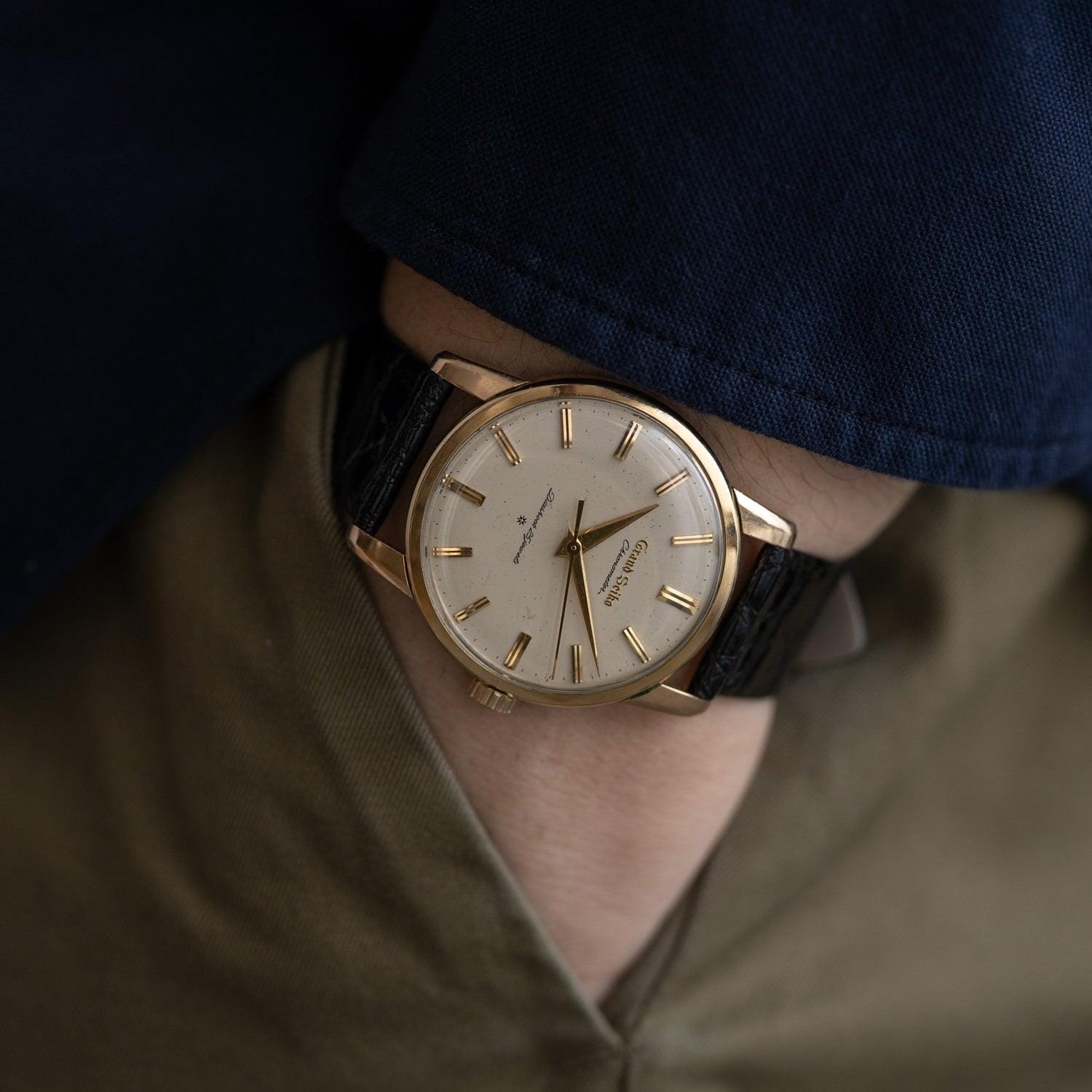 グランドセイコー ファースト アプライド(植字)文字盤 / Grand Seiko First J14070 Raised Logo Dial - Arbitro