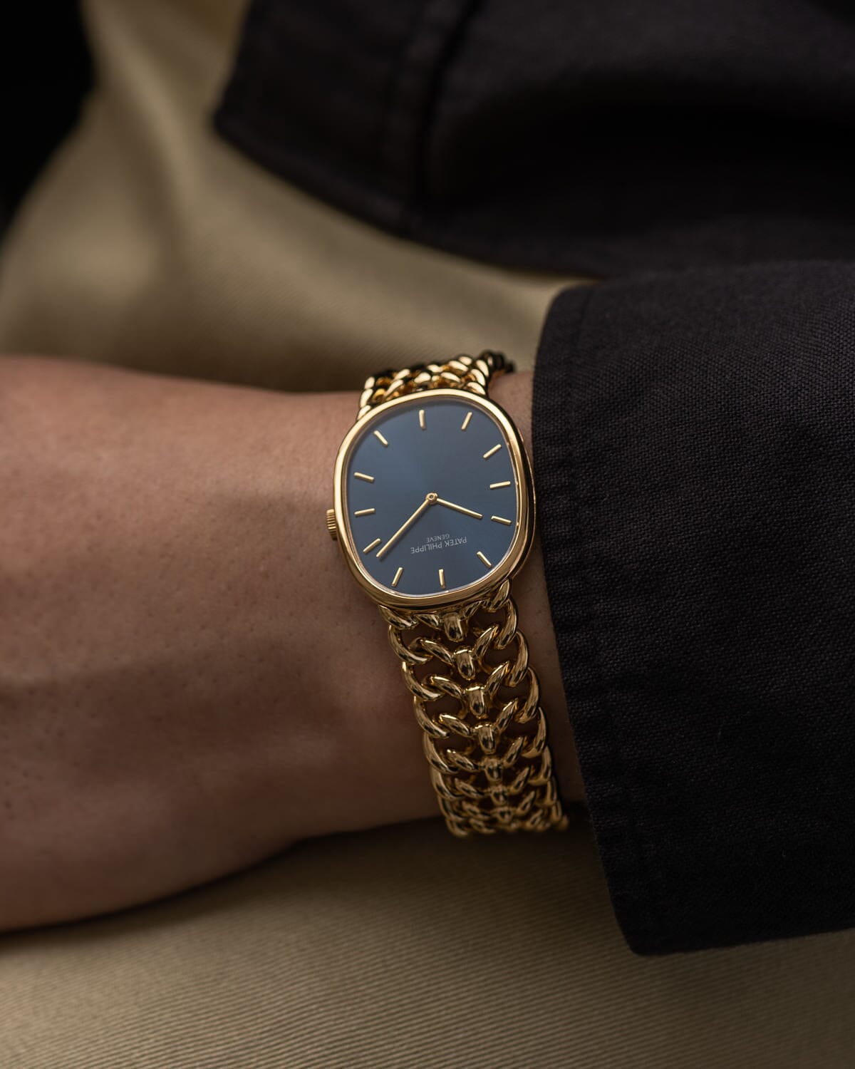 パテック フィリップ ゴールデンエリプス 3848 YG ブルーシグマダイアル Watch PATEK PHILIPPE