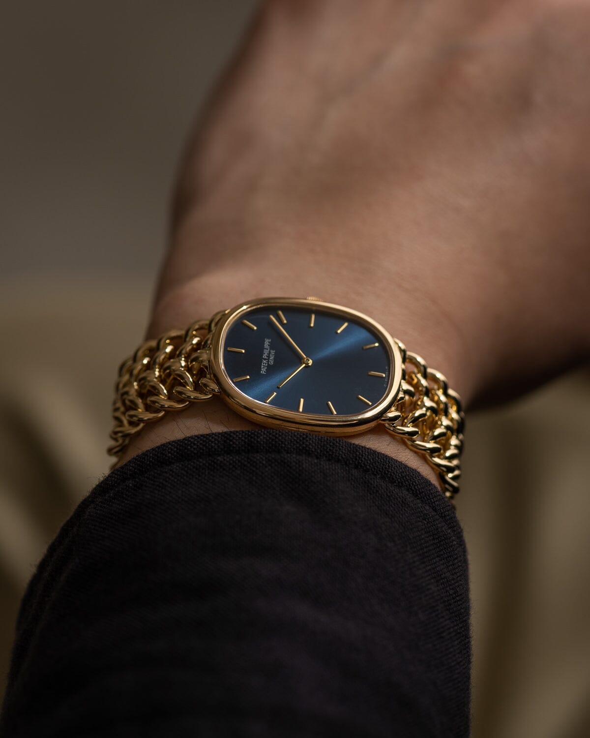 パテック フィリップ ゴールデンエリプス 3848 YG ブルーシグマダイアル Watch PATEK PHILIPPE