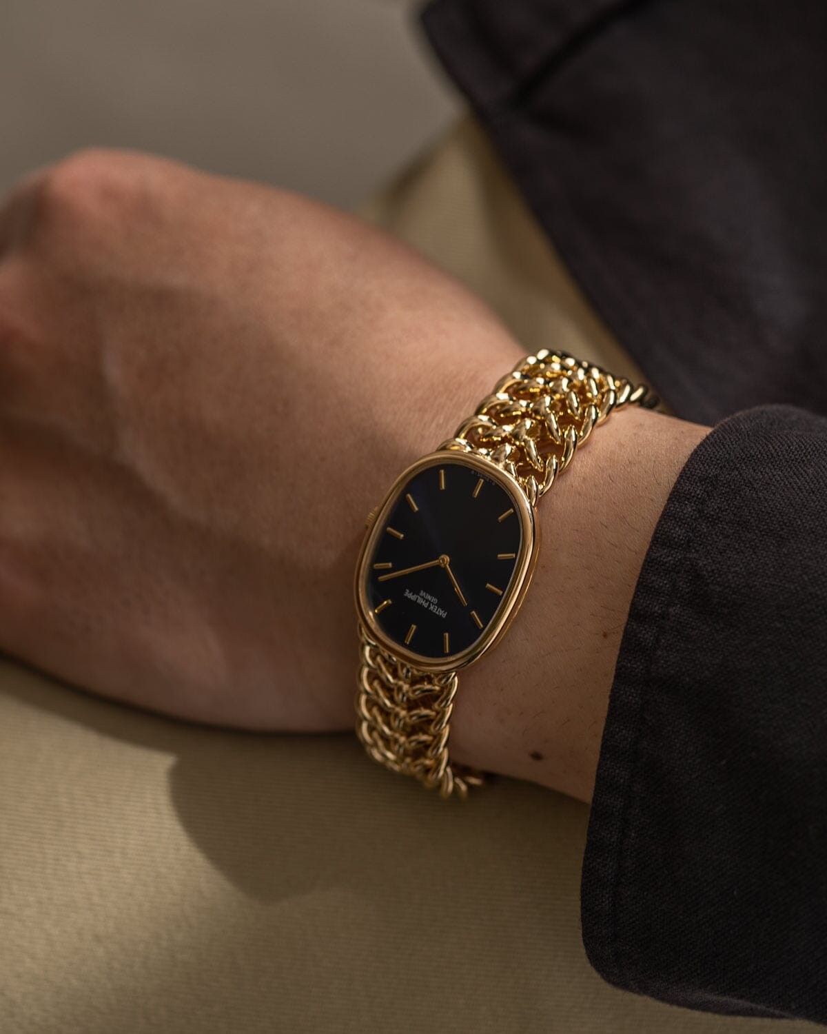 パテック フィリップ ゴールデンエリプス 3848 YG ブルーシグマダイアル Watch PATEK PHILIPPE