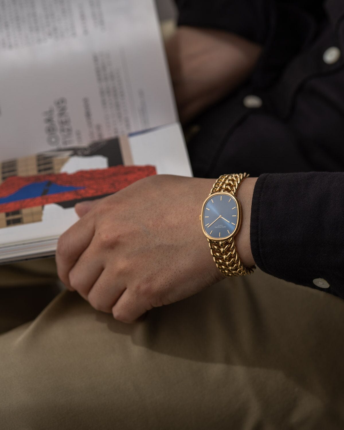 パテック フィリップ ゴールデンエリプス 3848 YG ブルーシグマダイアル Watch PATEK PHILIPPE