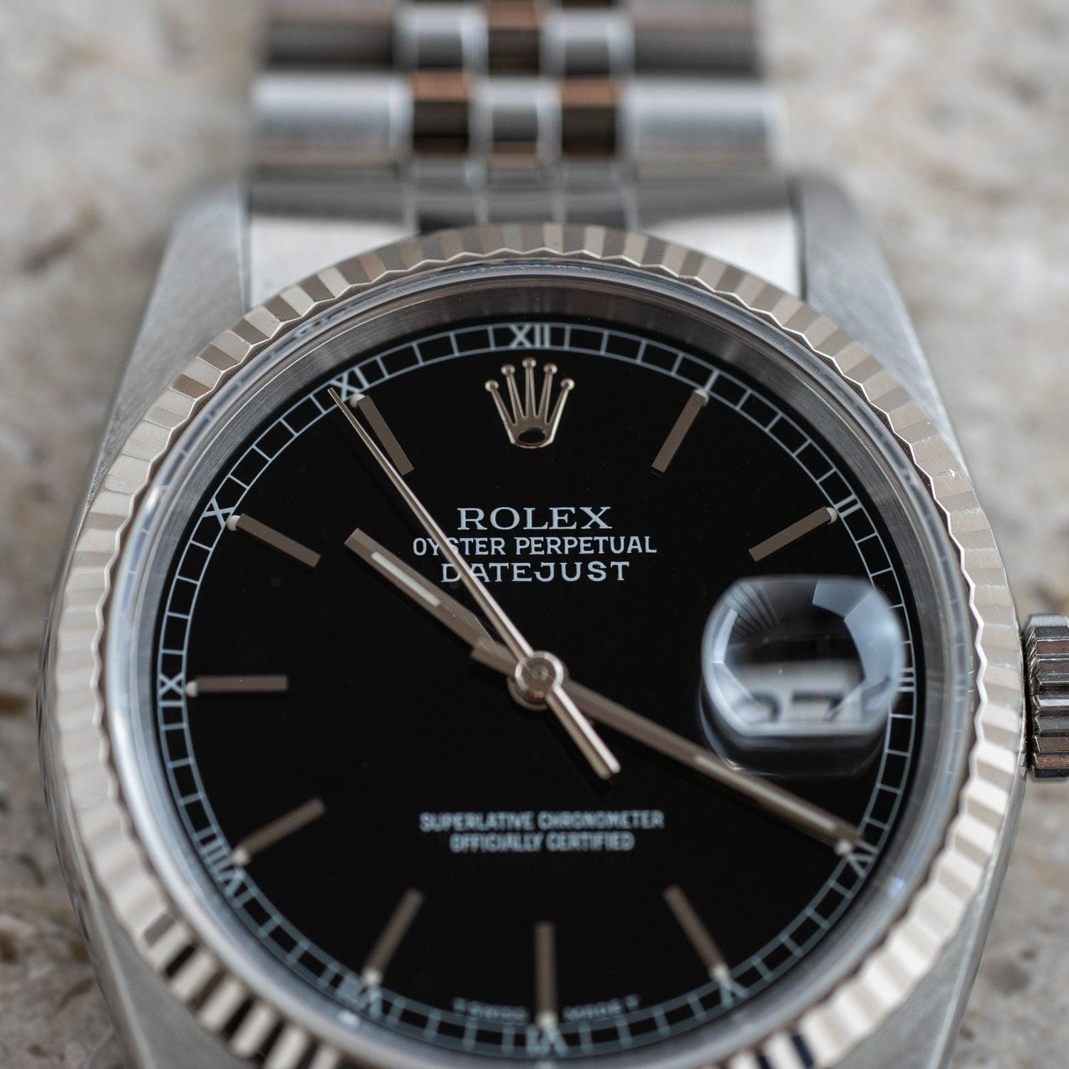 ROLEX Oyster Perpetual Datejust 16234 Black - Arbitro