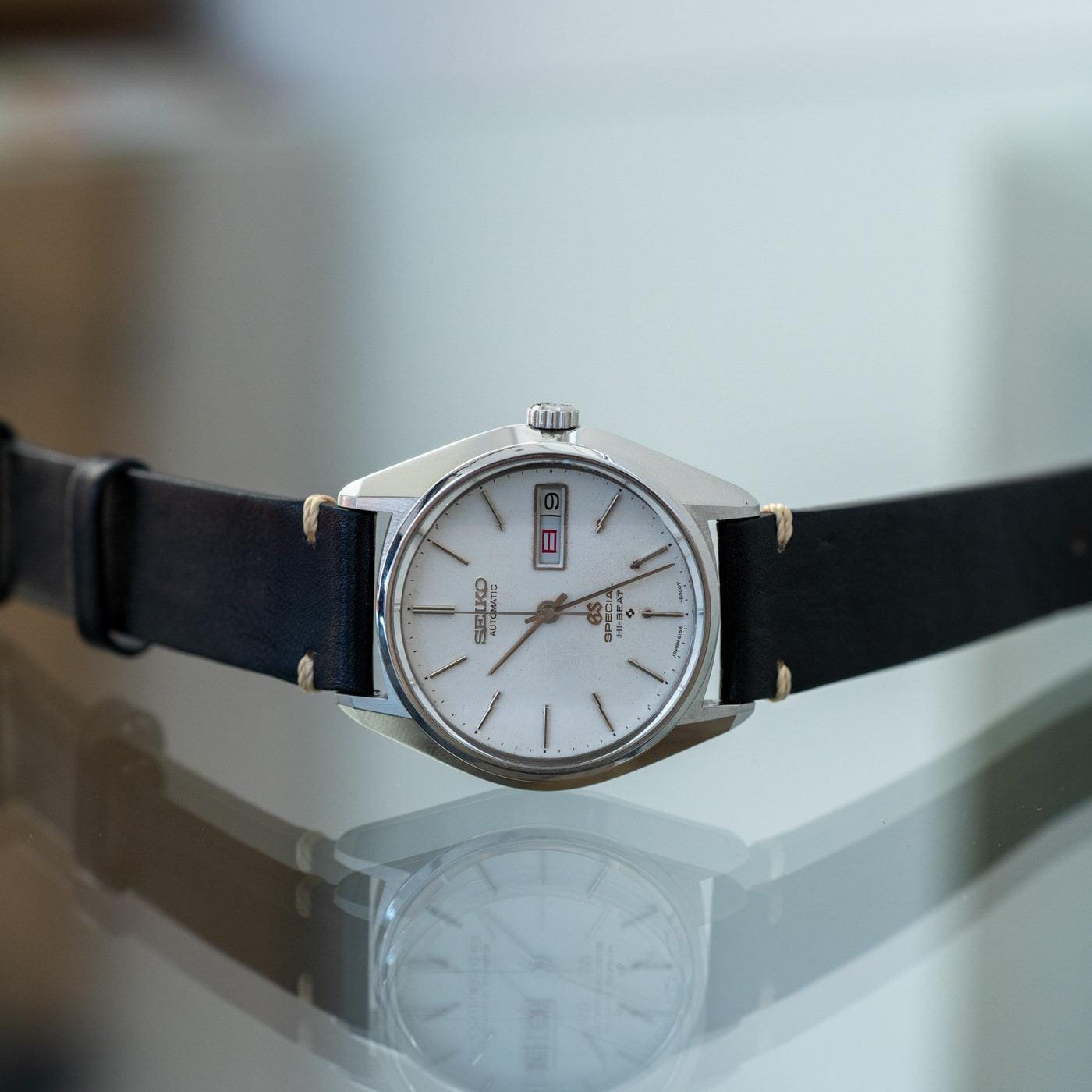 GRAND SEIKO SPECIAL Hi-BEAT 6156-8010 Faceted Crystal - Arbitro