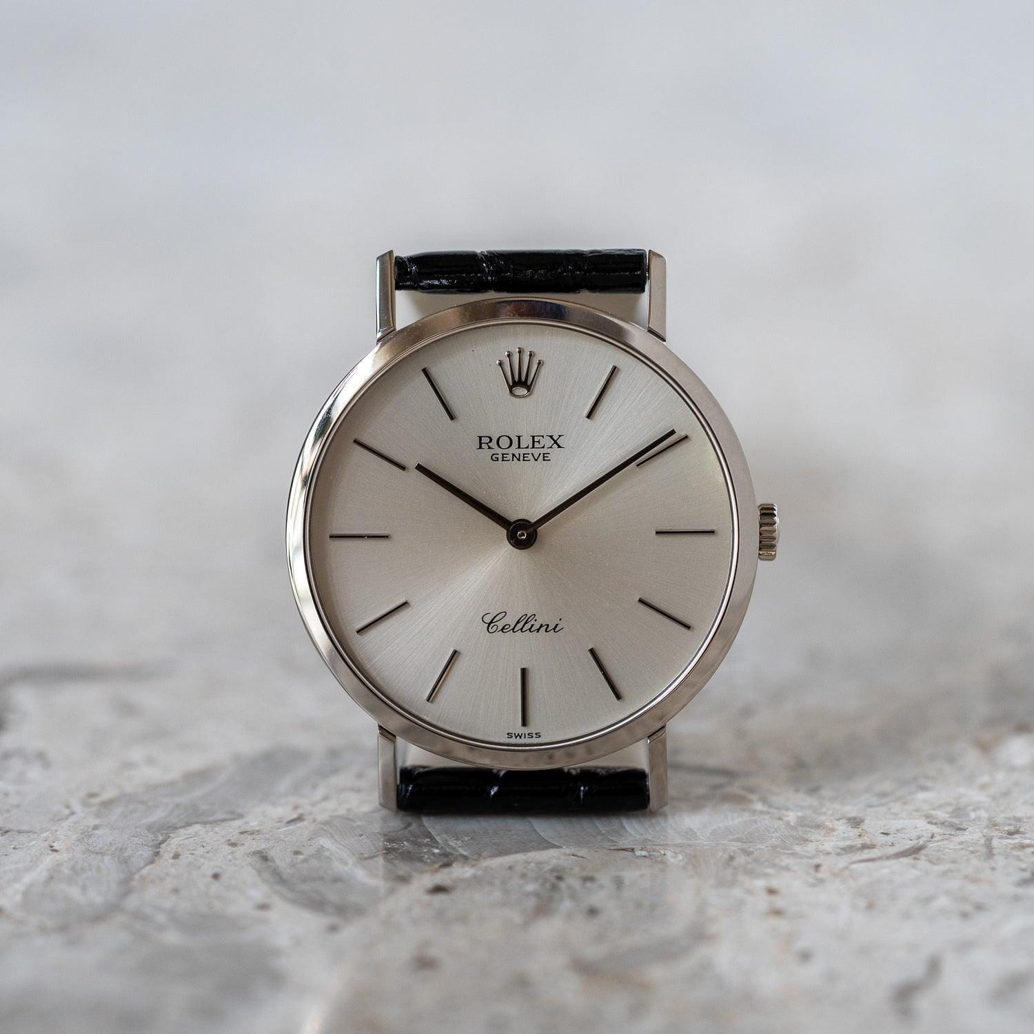 ROLEX Cellini 4112 WG Silver Dial - Arbitro