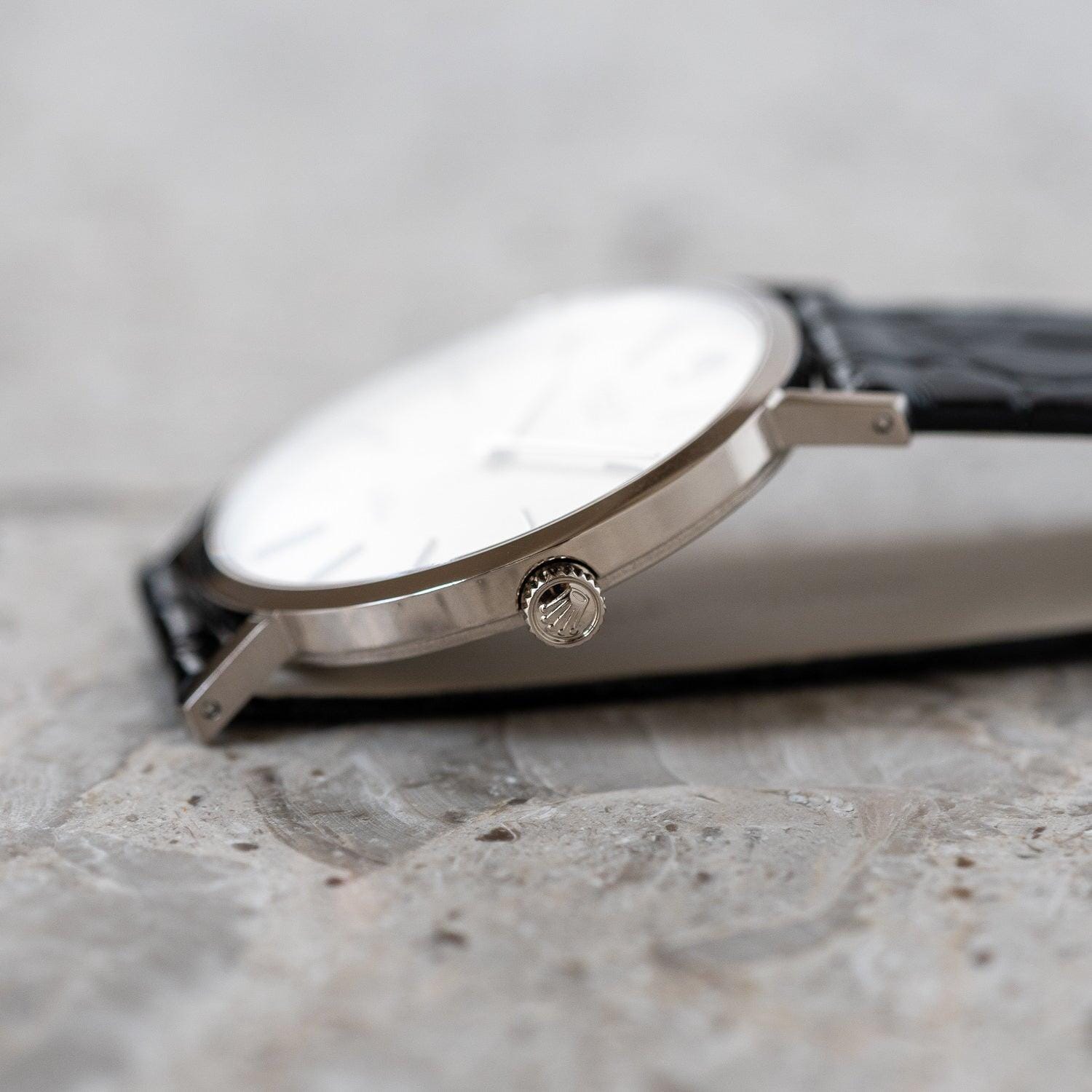 ROLEX Cellini 4112 WG Silver Dial - Arbitro