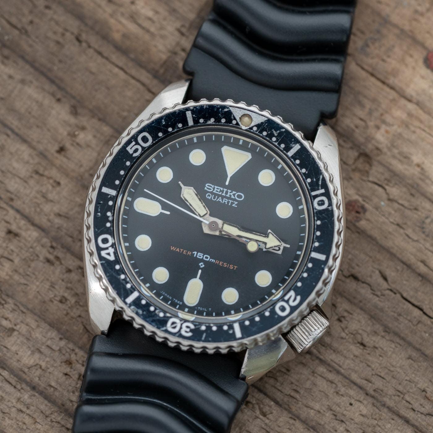 SEIKO 150m Diver 7548-7000 Black - Arbitro