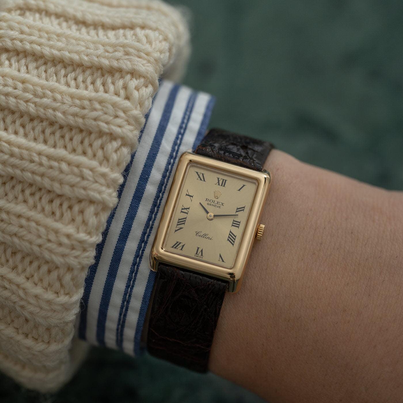 ROLEX Cellini 4103 Rectangle YG 1970s - Arbitro