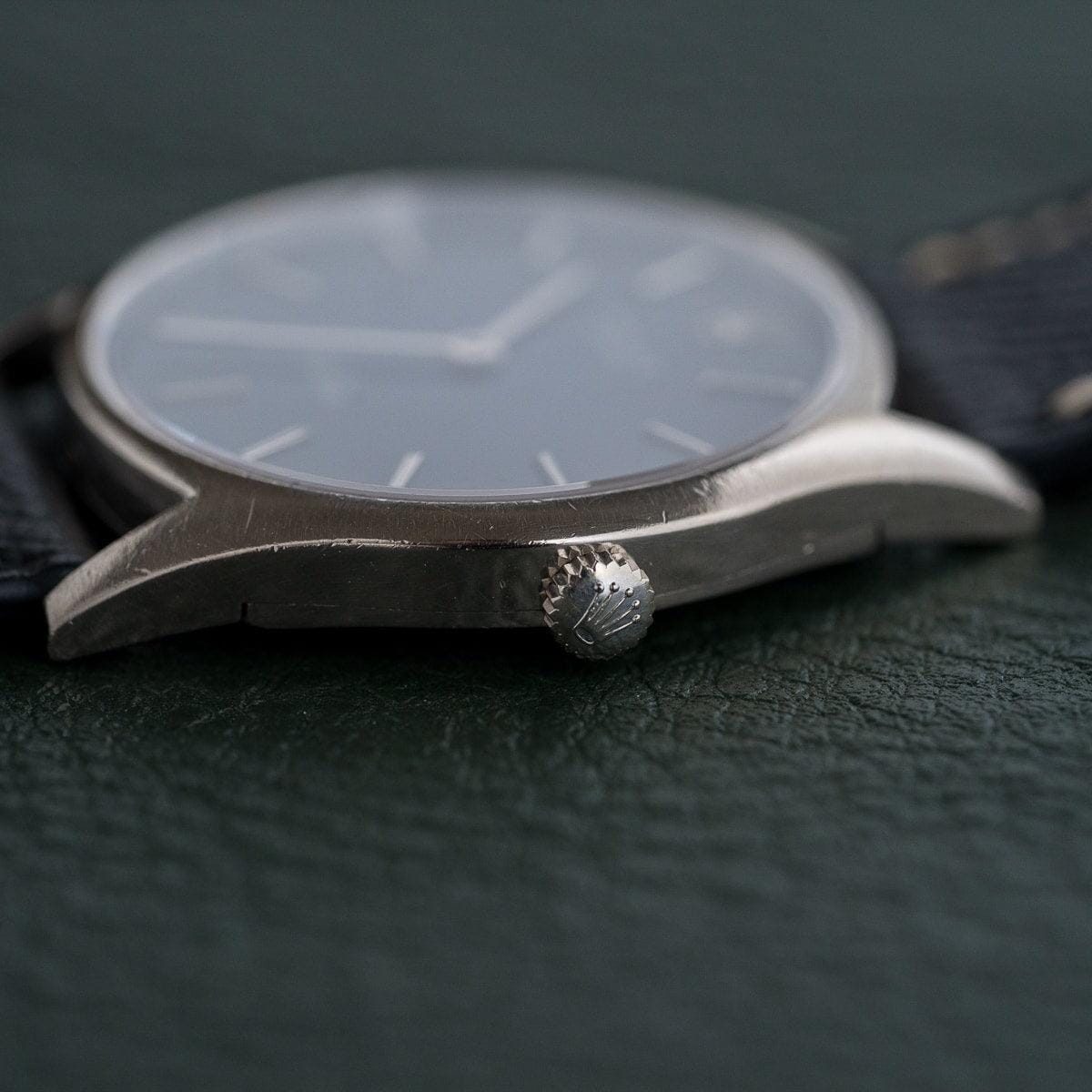 ROLEX Cellini 3804 WG Navy Dial 1970s - Arbitro