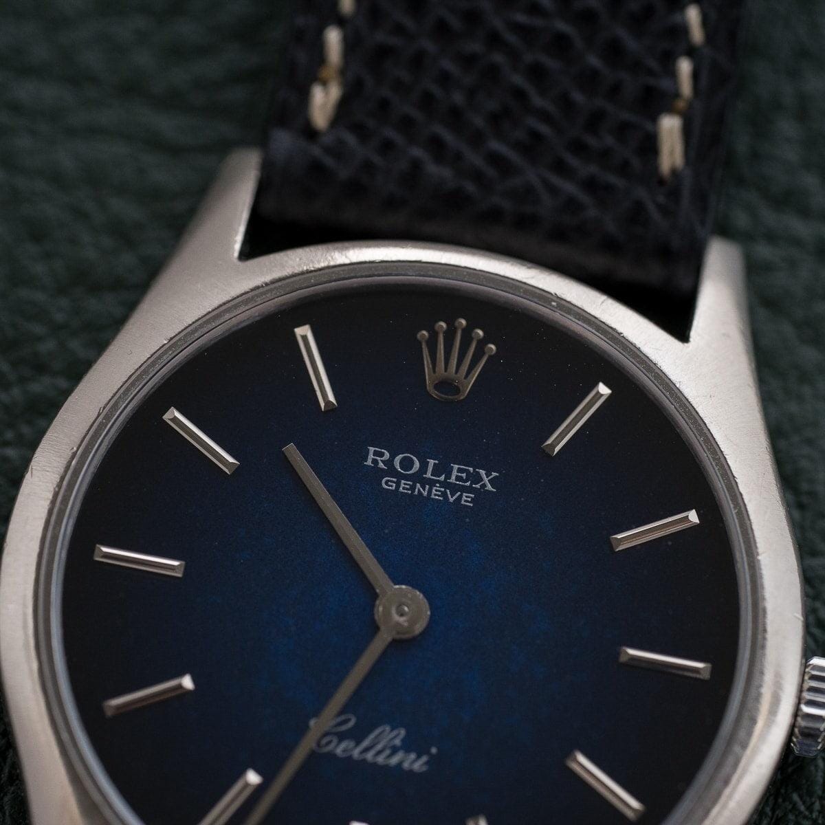ROLEX Cellini 3804 WG Navy Dial 1970s - Arbitro