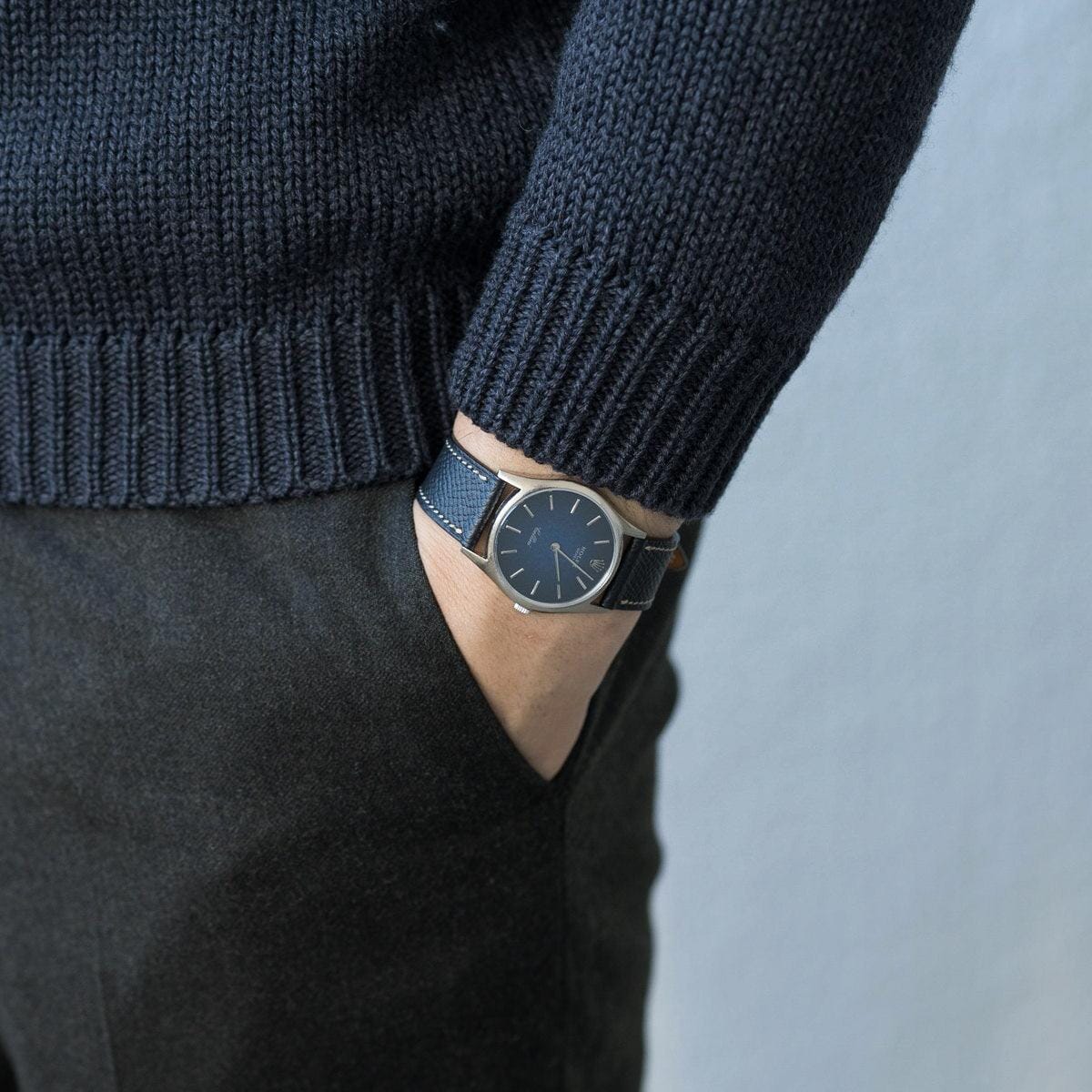 ROLEX Cellini 3804 WG Navy Dial 1970s - Arbitro