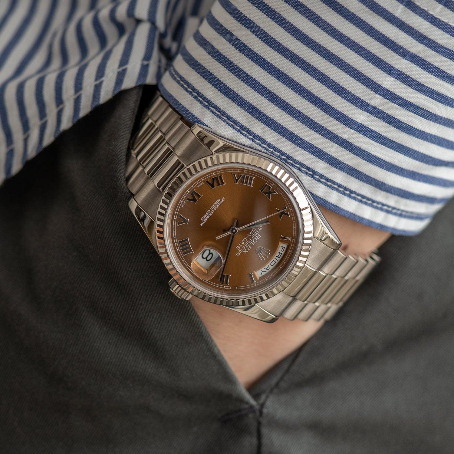 ROLEX Day-Date 118239 WG Havana Dial - Arbitro