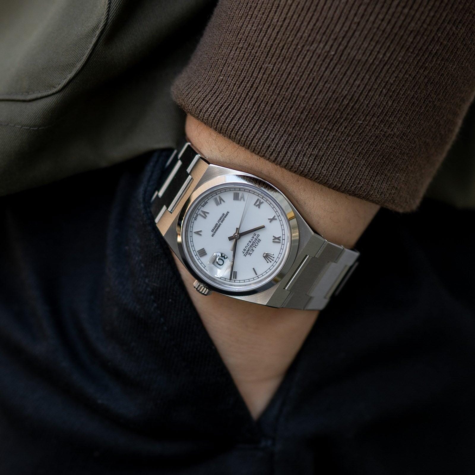 ROLEX OysterQuartz Datejust 17000 White Roman - Arbitro