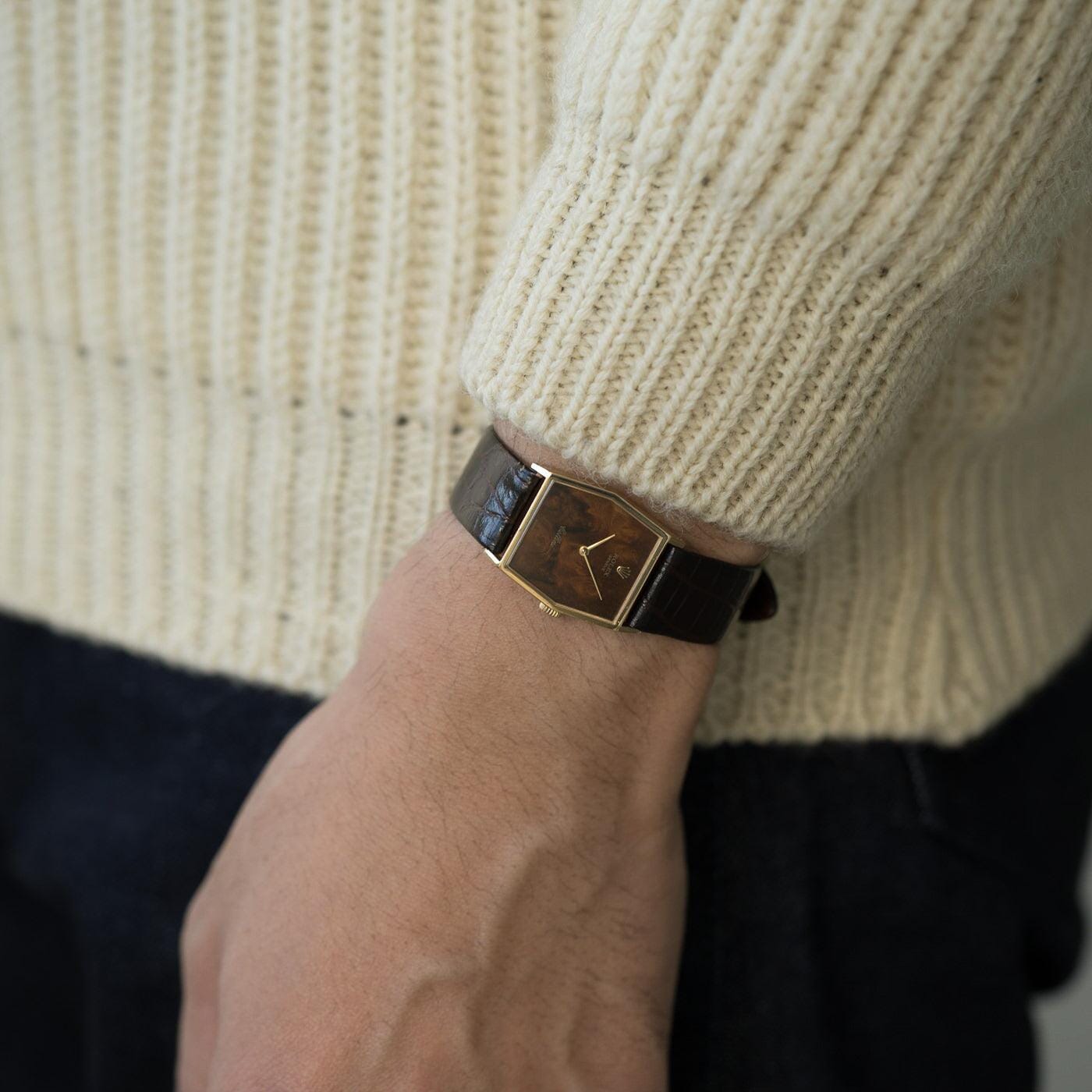 ROLEX Cellini 4122 YG Mahogany Dial - Arbitro