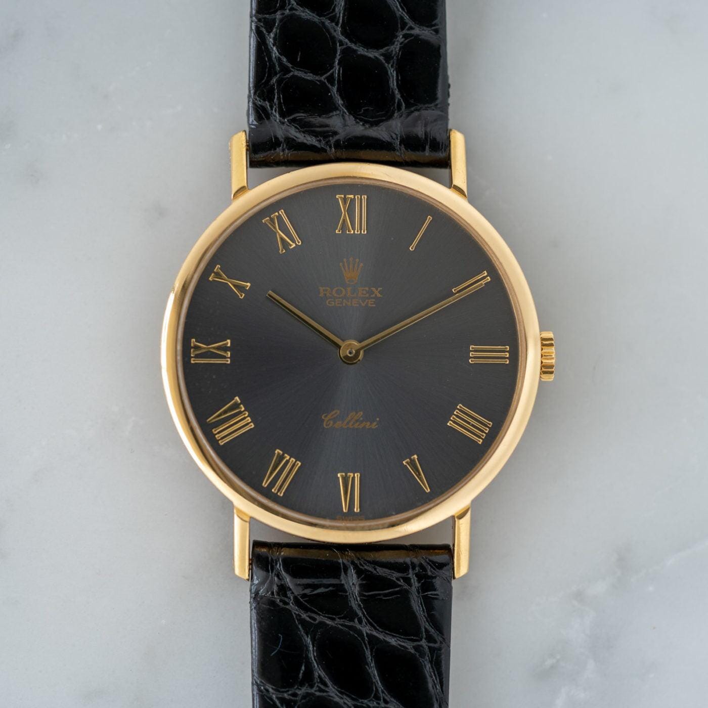 ROLEX Cellini 5112 YG Grey Dial 1990s - Arbitro