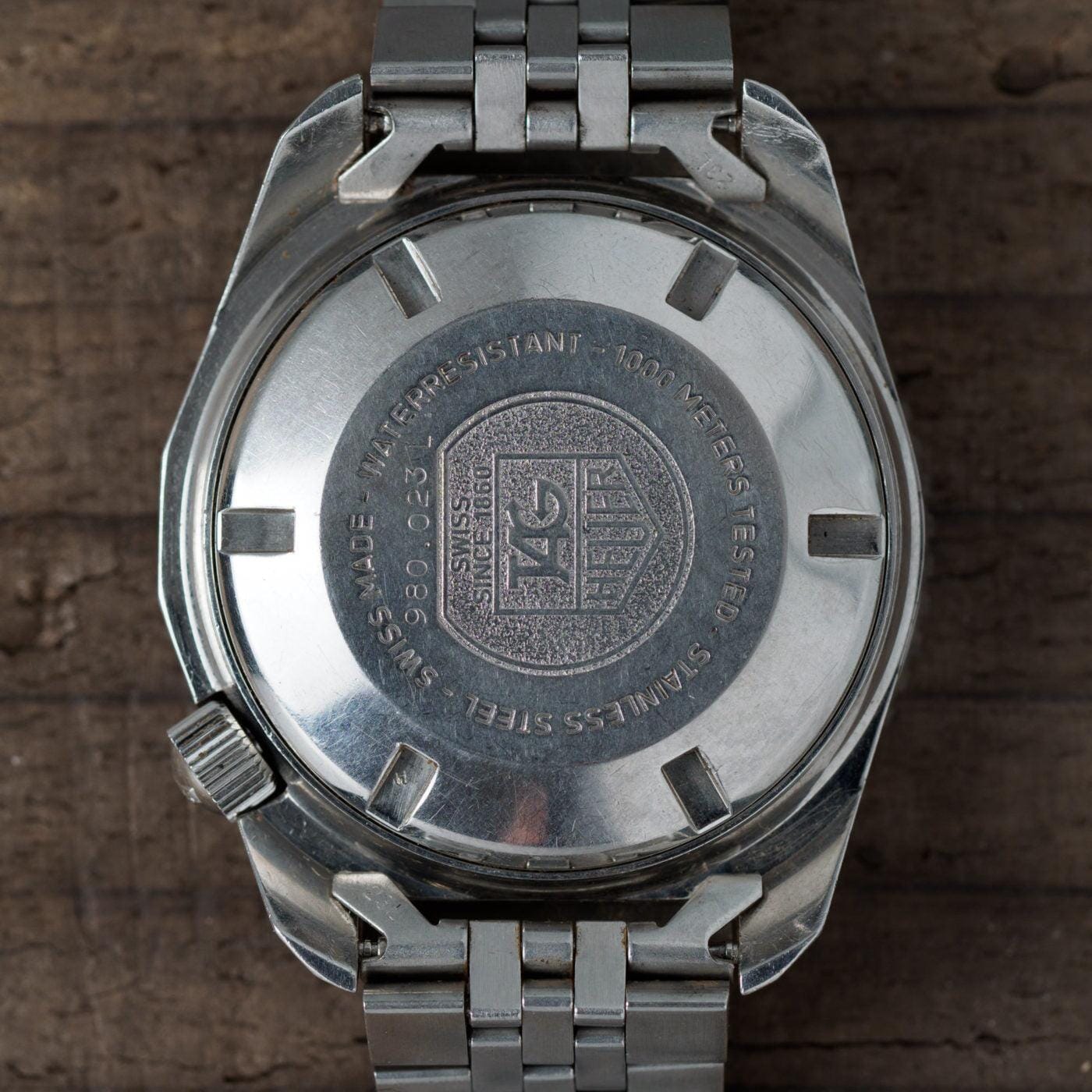TAG HEUER 1000m Diver "Deep Dive" 980.023L 1980s - Arbitro