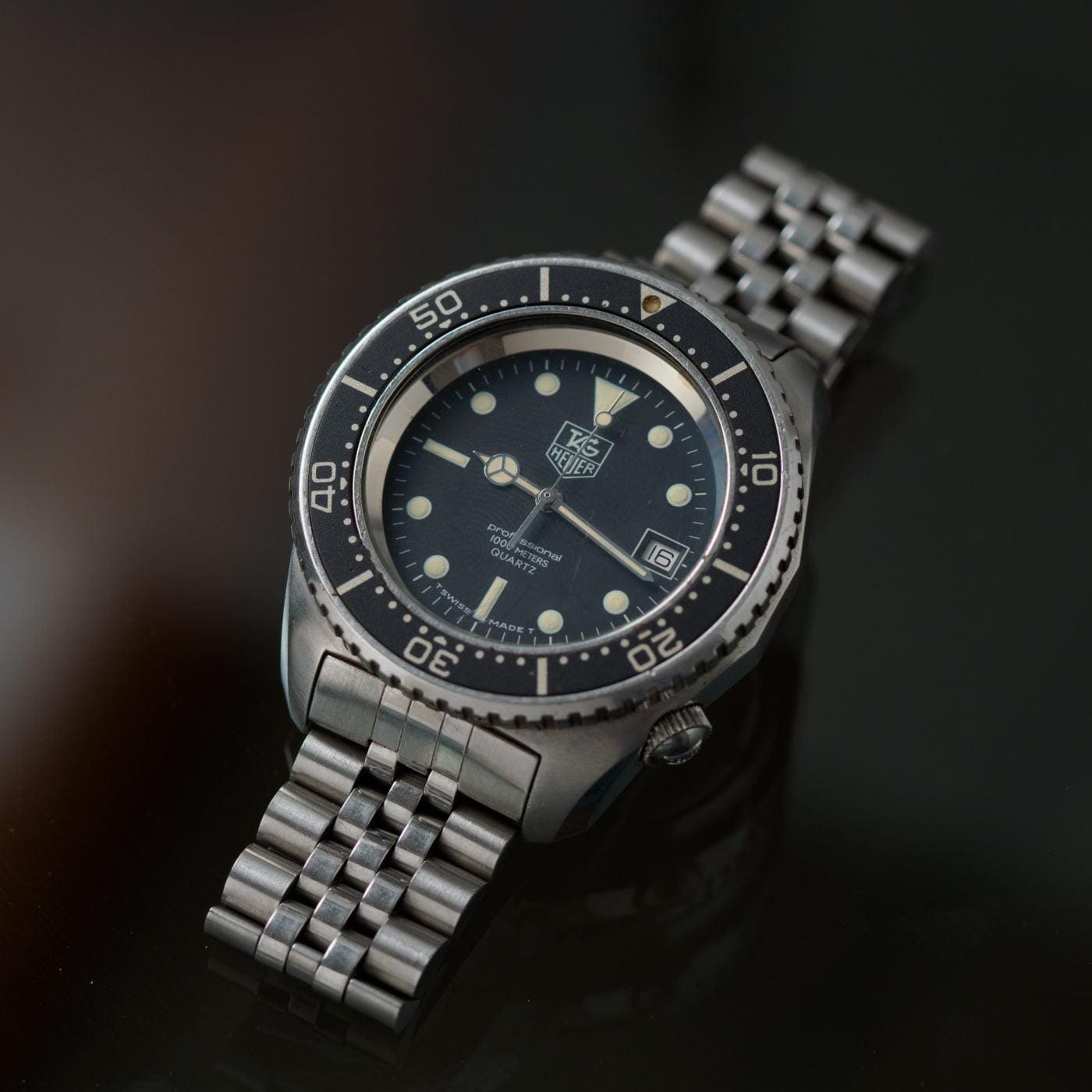TAG HEUER 1000m Diver "Deep Dive" 980.023L 1980s - Arbitro