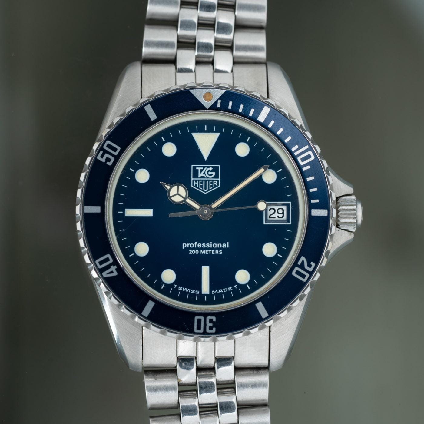 TAG HEUER Diver 980.613B Blue Dial 1980s - Arbitro