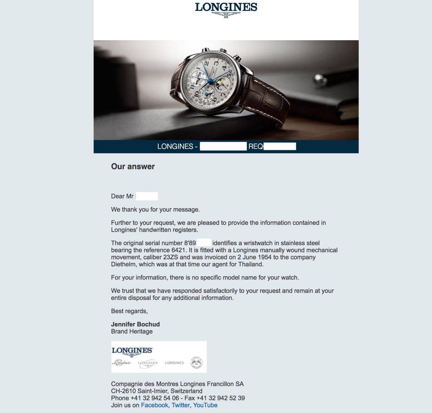 LONGINES Round 6421-2 1950s - Arbitro
