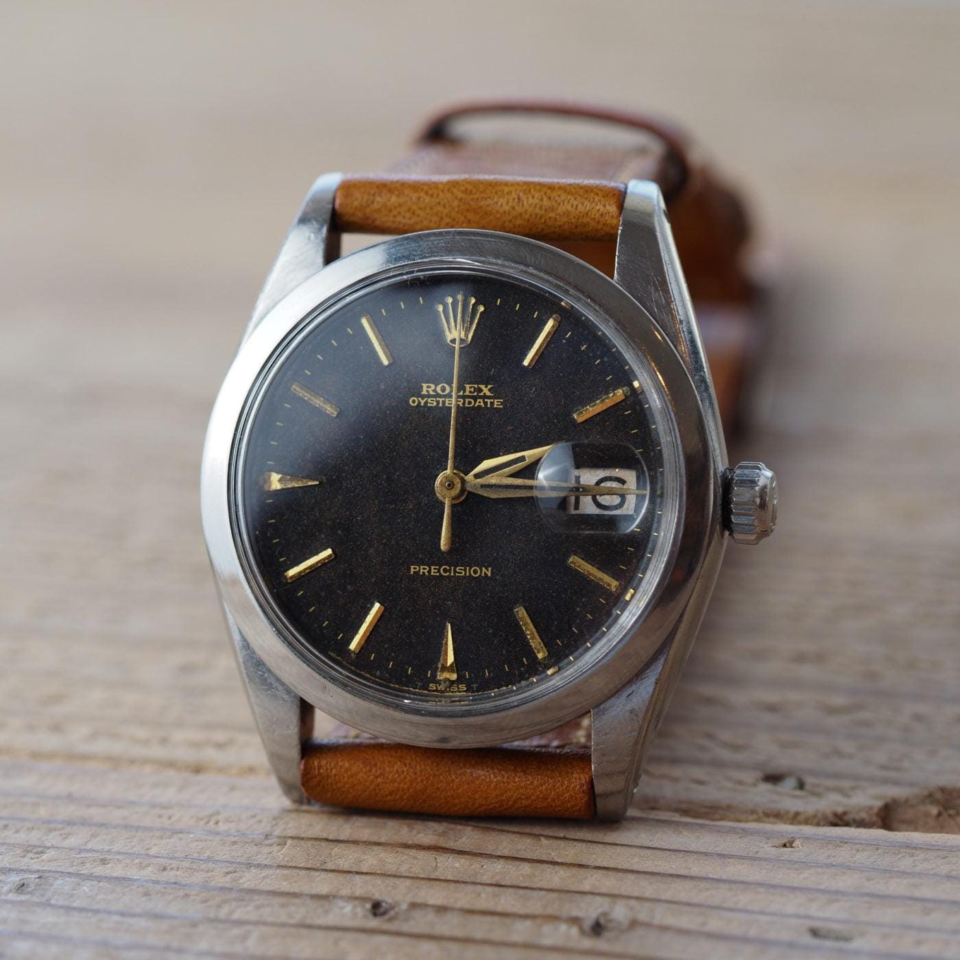 ROLEX Oysterdate Precision 6694 Tropical Gilt Dial 1960s - Arbitro