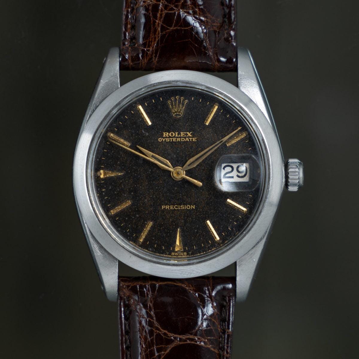 ROLEX Oysterdate Precision 6694 Tropical Gilt Dial 1960s - Arbitro
