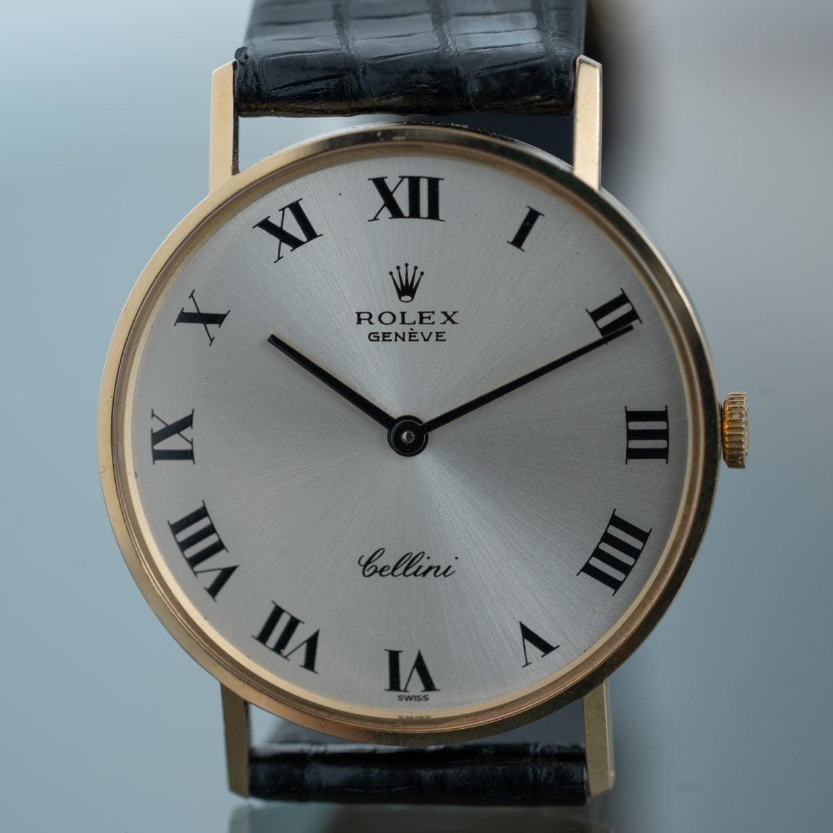 ROLEX Cellini Silver Dial 18K YG 1970s - Arbitro