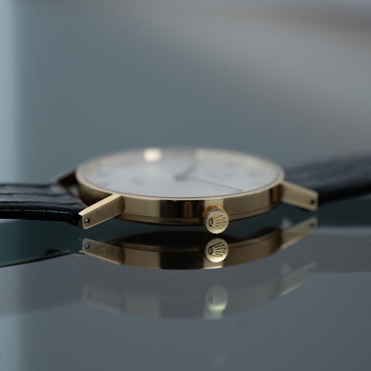 ROLEX Cellini Silver Dial 18K YG 1970s - Arbitro