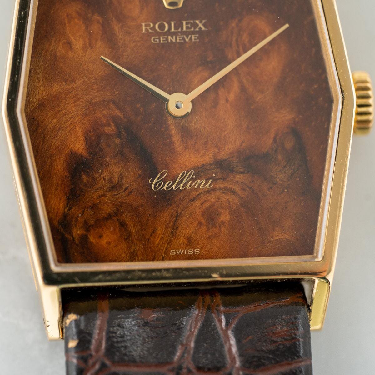 ROLEX Cellini 4122 YG Mahogany Dial - Arbitro