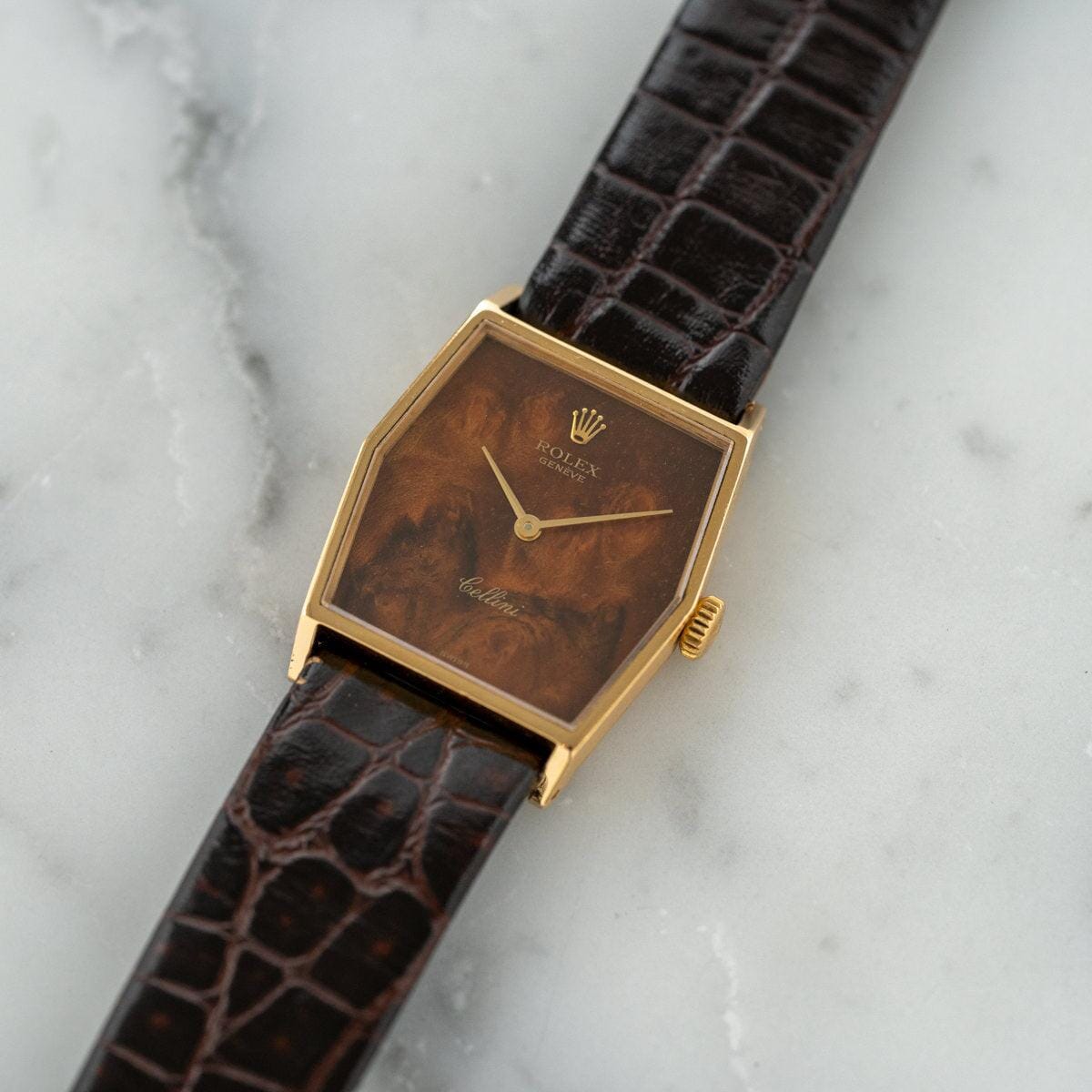 ROLEX Cellini 4122 YG Mahogany Dial - Arbitro