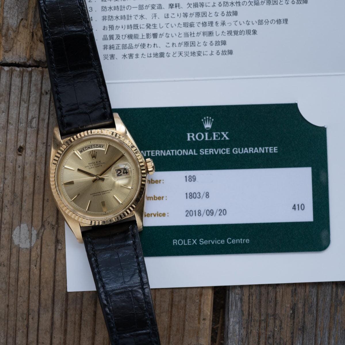 ROLEX Day Date 1803/8 YG 1960s - Arbitro