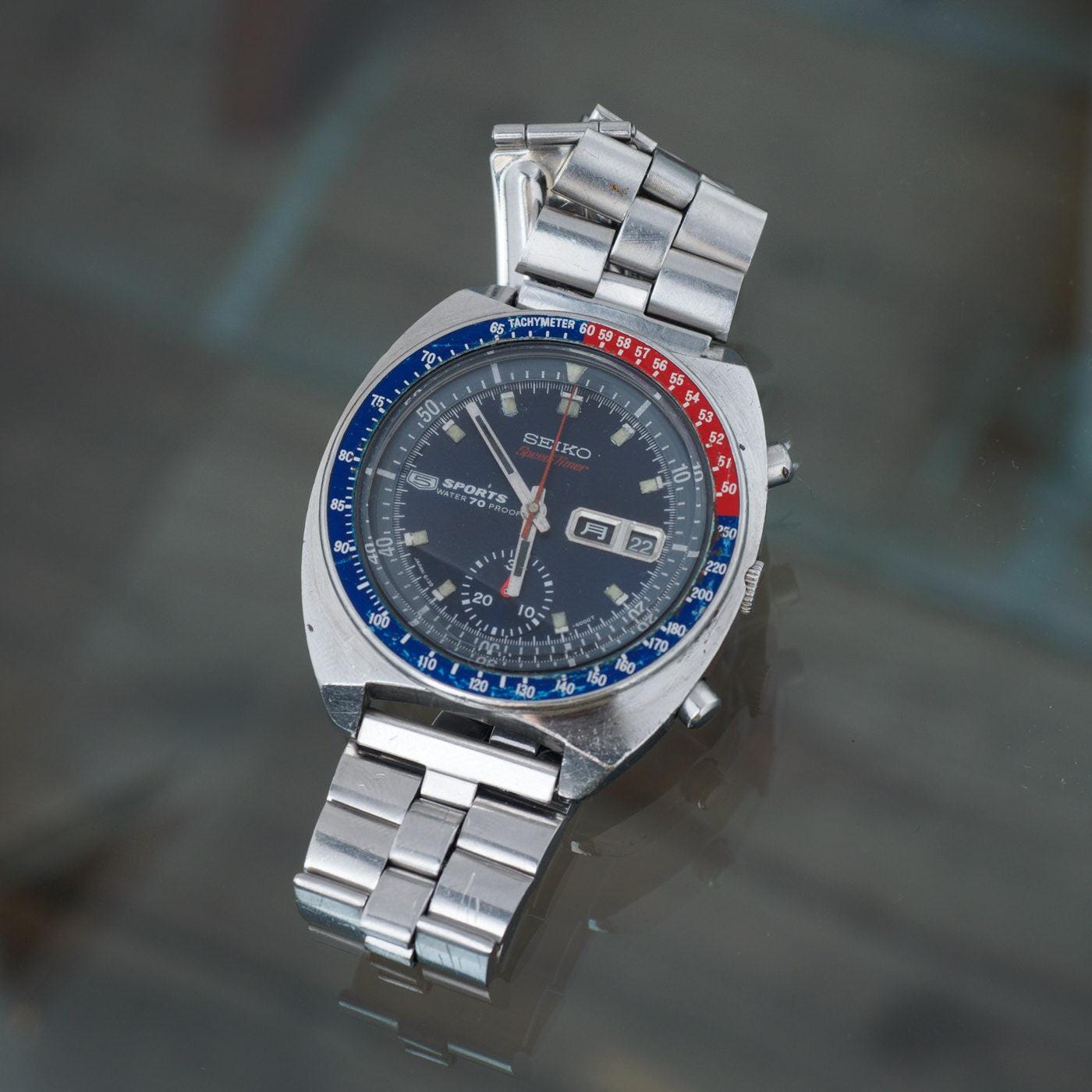 SEIKO 5 Sports Speedtimer 6139-6000 PEPSI BEZEL - Arbitro