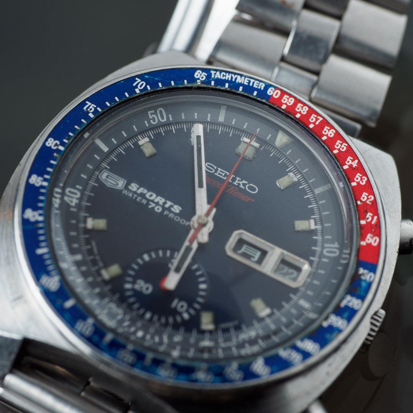 SEIKO 5 Sports Speedtimer 6139-6000 PEPSI BEZEL - Arbitro
