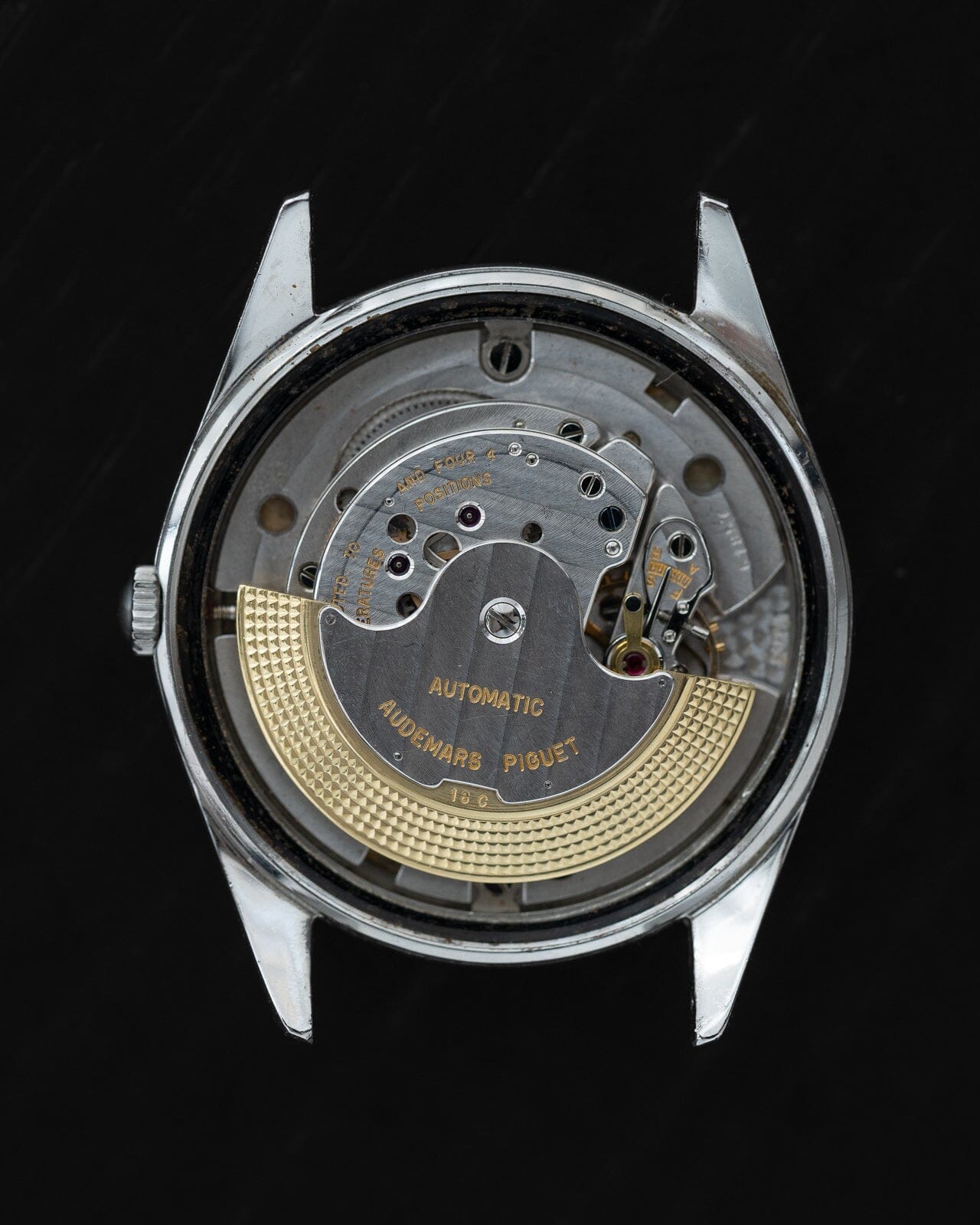 オーデマ ピゲ ラウンド スティール 自動巻き オパーリンダイアル Watch AUDEMARS PIGUET