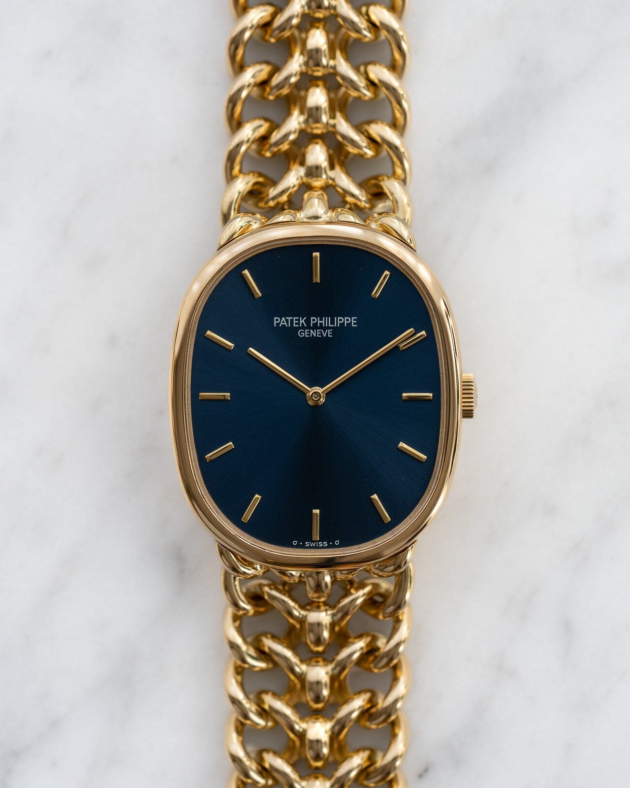 パテック フィリップ ゴールデンエリプス 3848 YG ブルーシグマダイアル Watch PATEK PHILIPPE