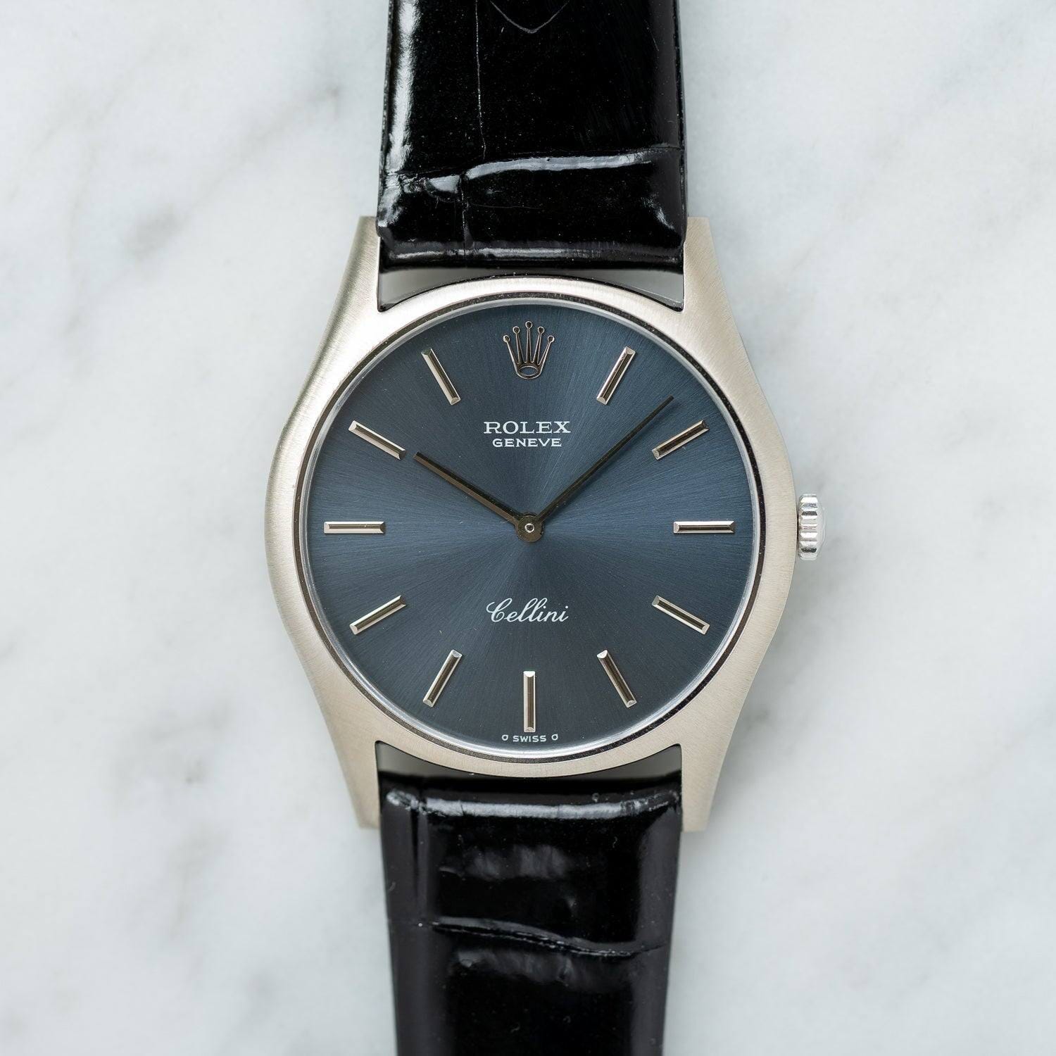 ROLEX Cellini 3804 WG Blue Grey Dial - Arbitro