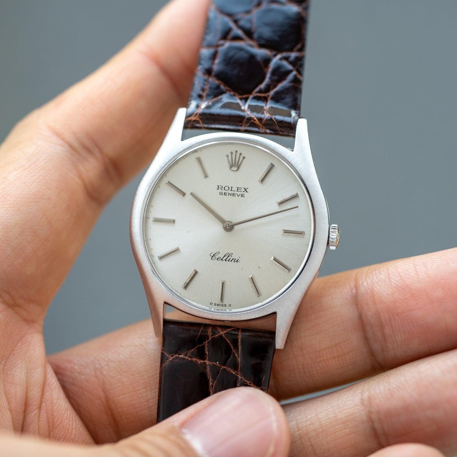 ロレックス チェリーニ 3804 WG シルバーシグマダイアル ROLEX Cellini 3804 WG Silver Sigma Dial - Arbitro