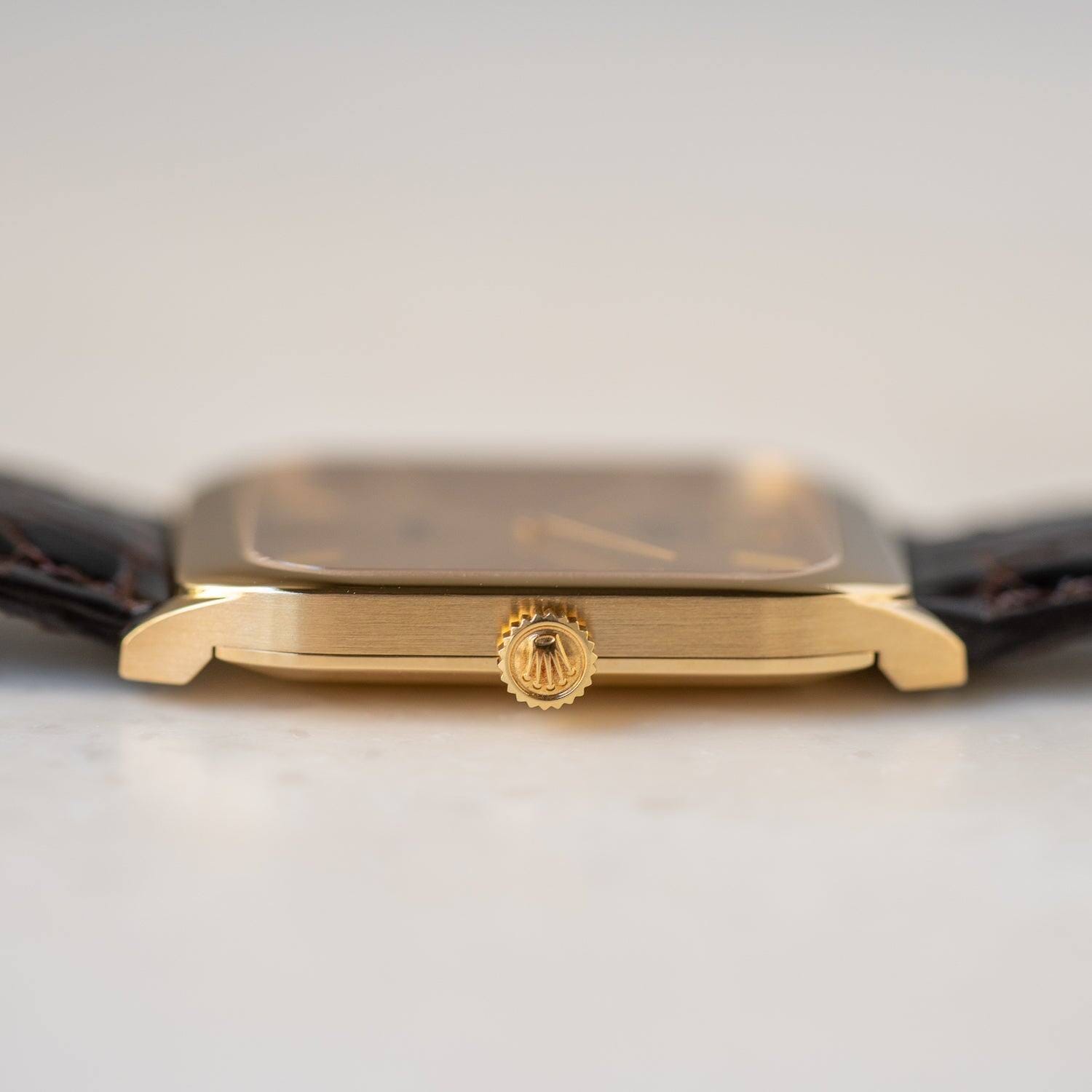 ROLEX Cellini 4135 YG Champagne Dial - Arbitro