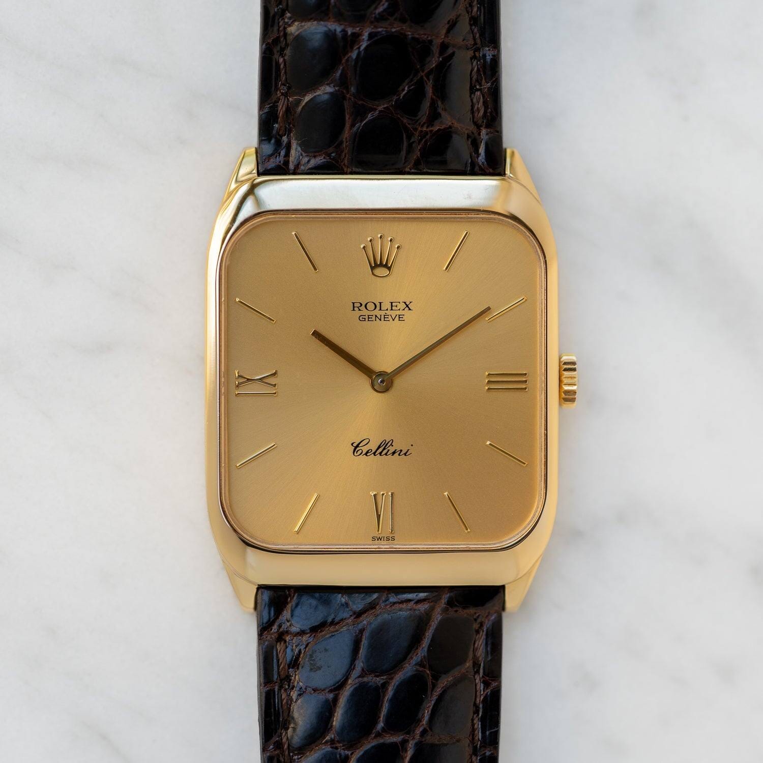 ROLEX Cellini 4135 YG Champagne Dial - Arbitro