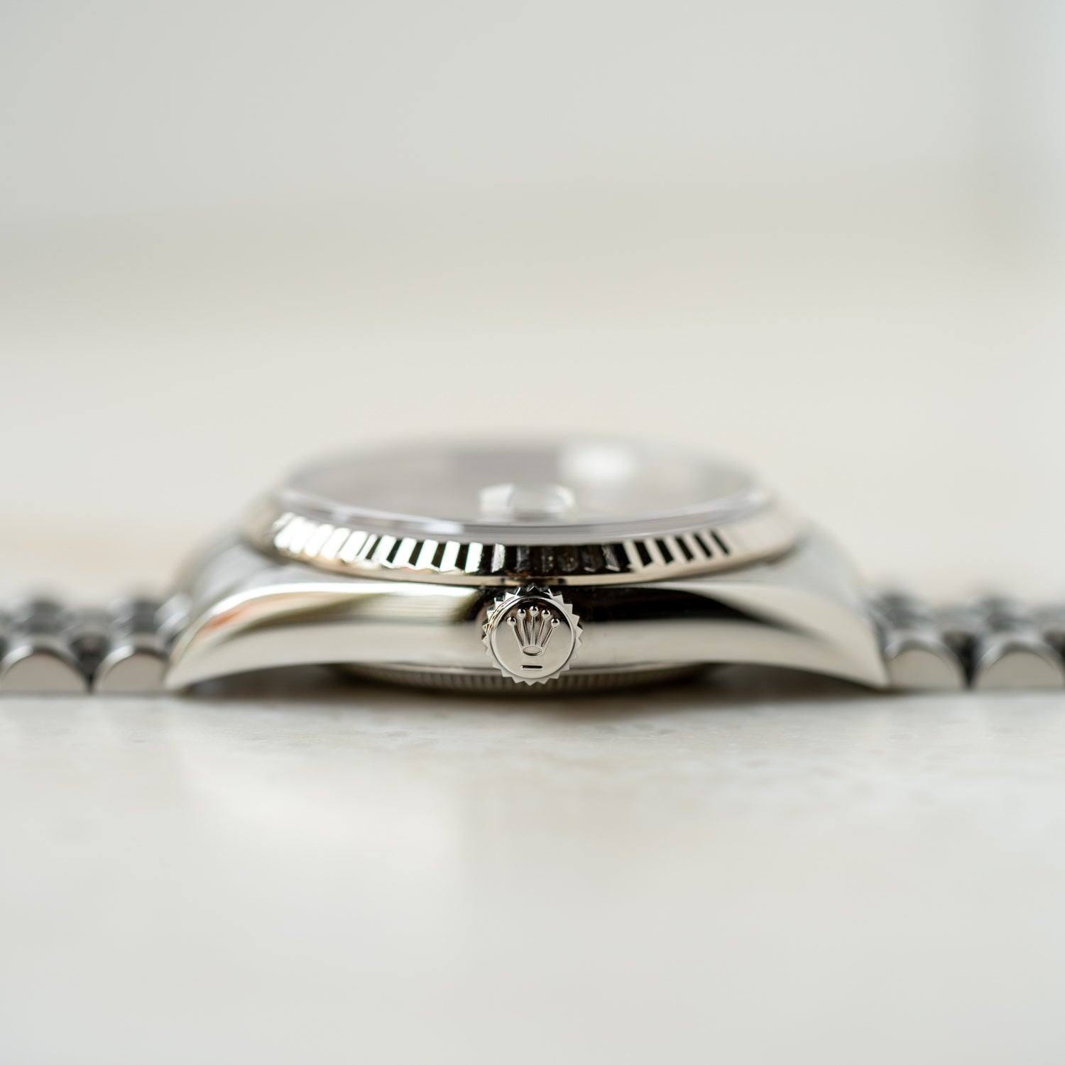 ROLEX Datejust 16234 Silver Roman Box and Paper - Arbitro