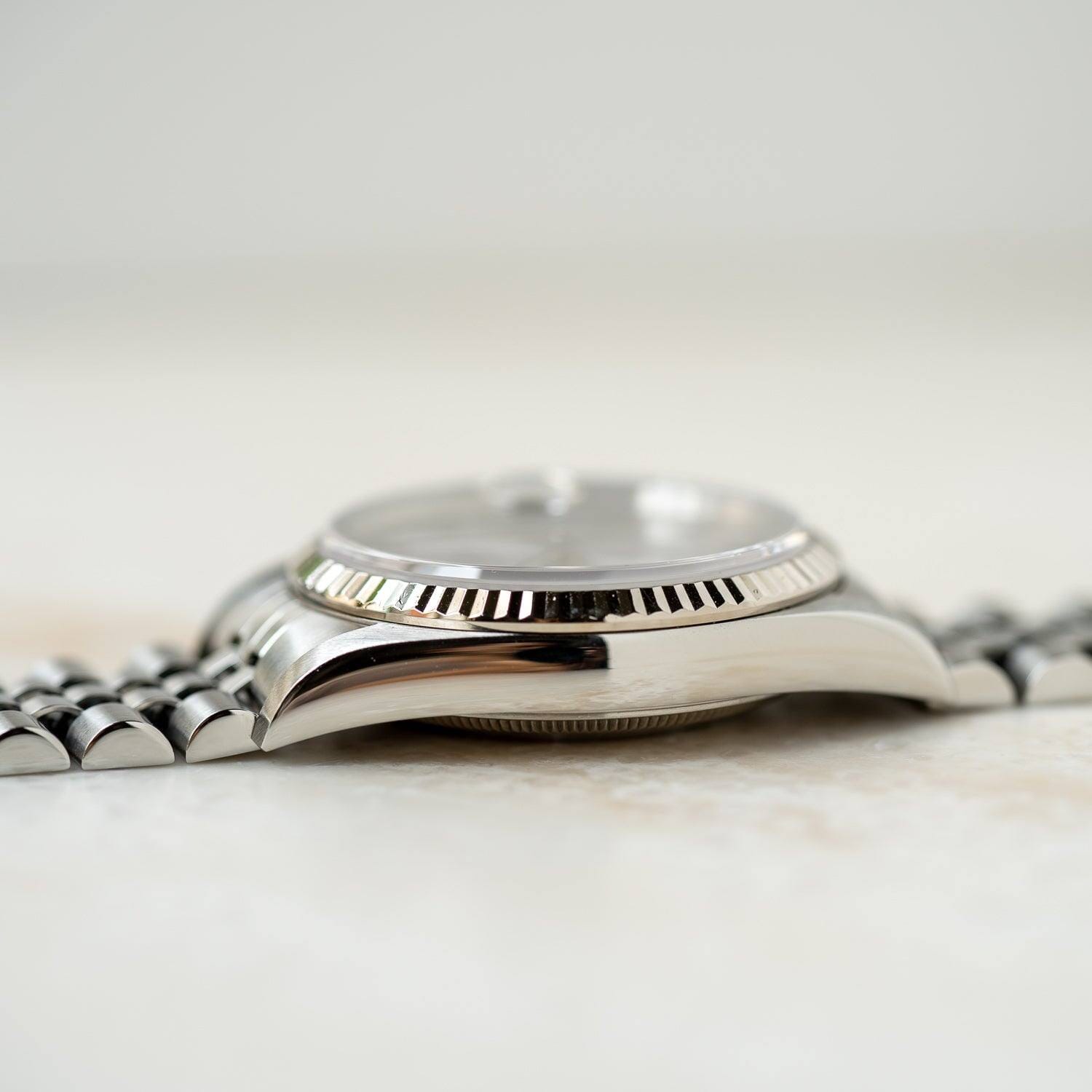 ROLEX Datejust 16234 Silver Roman Box and Paper - Arbitro
