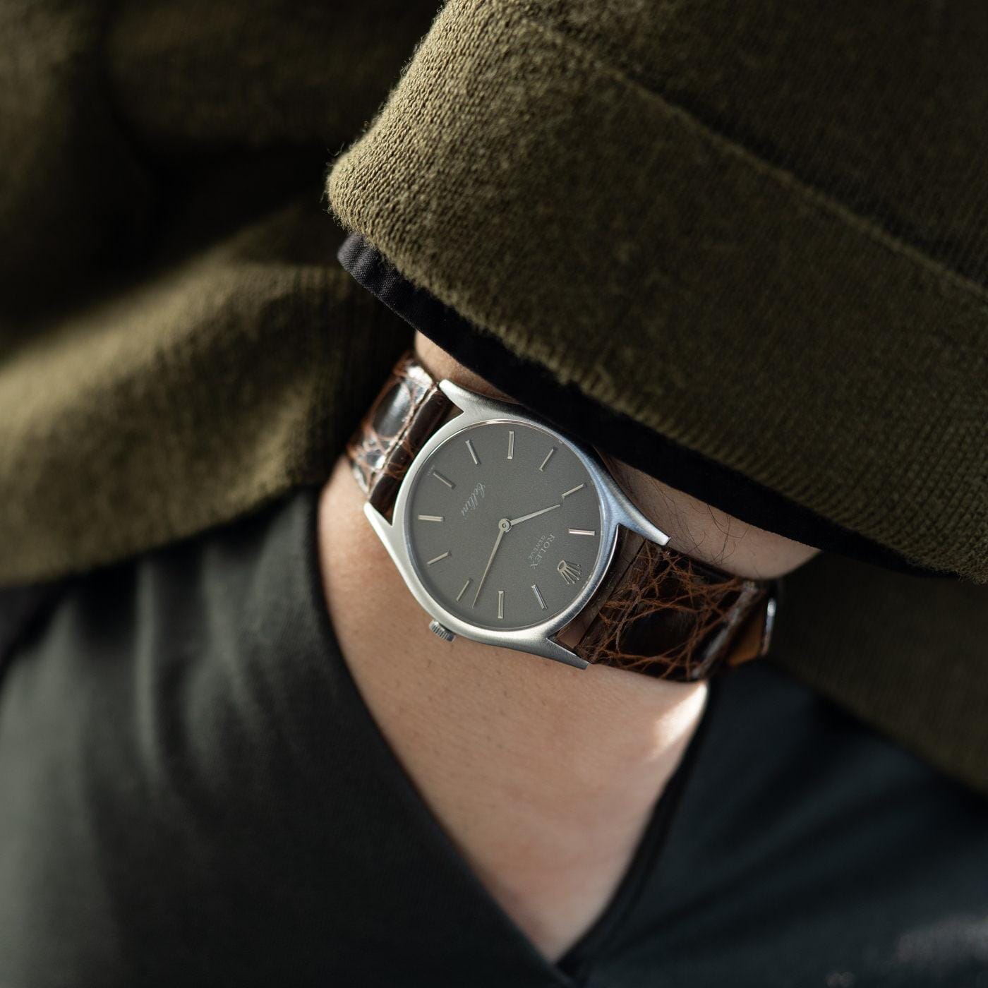 ROLEX Cellini 3804 18K WG Grey Dial - Arbitro