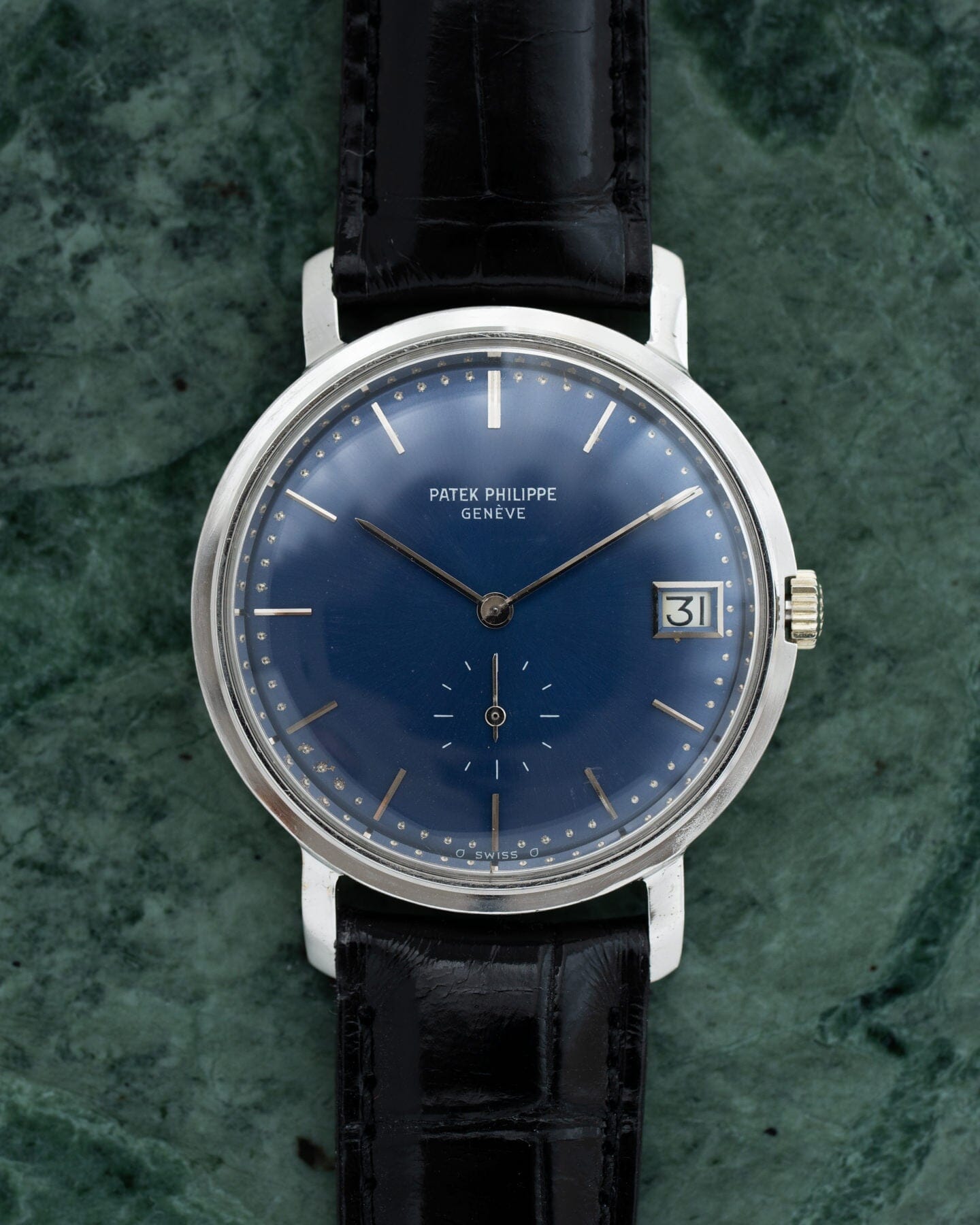 Patek Philippe Calatrava 3445 WG Blue Sigma Dial with Extract ARBITRO